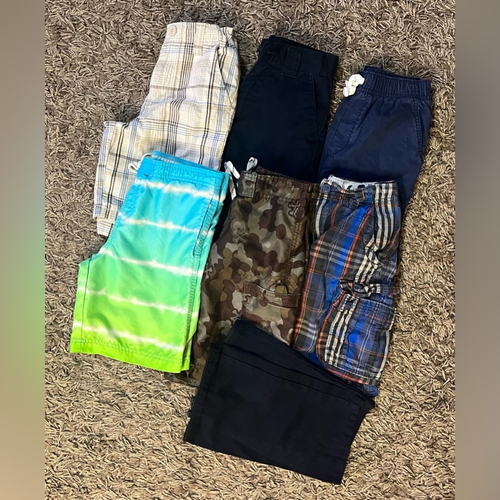 Boys Bottoms Sz 7, Swim, Plaid, TCP The Children’s Place